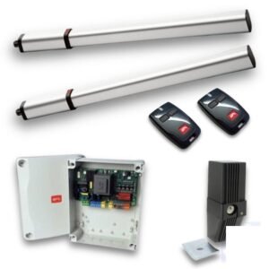 Kit BFT doble hoja Lux LR batiente con electrocerradura