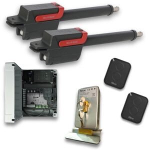 Kit doble batiente NICE Titan Hi-speed 3,7 con electrocerradura
